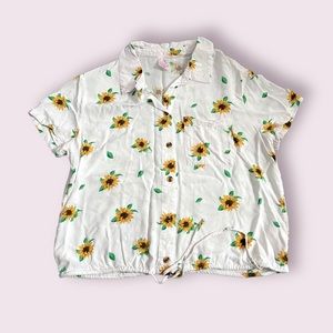 Sunflower Button Down Blouse